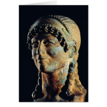Head of an Etruscan Woman Card