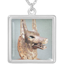 Head of Anubis, with a hinged jaw necklaces