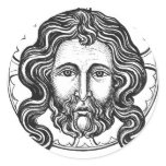 Head of Christ Round Stickers