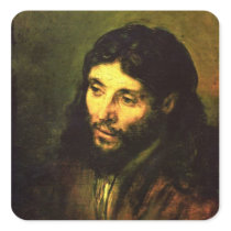 Head of Jesus By Rembrandt Stickers