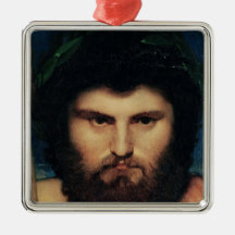 Head of Jupiter, study for Jupiter and Thetis Christmas Ornament