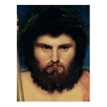 Head of Jupiter, study for Jupiter and Thetis Postcard