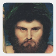 Head of Jupiter, study for Jupiter and Thetis Square Sticker