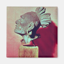 Head of Squanto Refrigerator Magnets