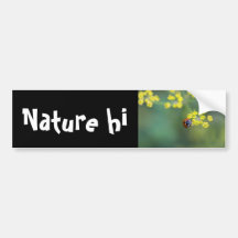 head on ladybug bumper sticker