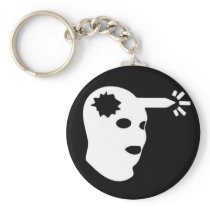 head shot key chain