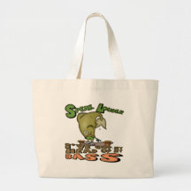 Head Up My Bass Fishing T-shirts and Gifts Tote Bag