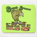 Head Up My Bass Fishing T-shirts and Gifts Mouse Pads