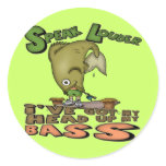 Head Up My Bass Fishing T-shirts and Gifts Sticker