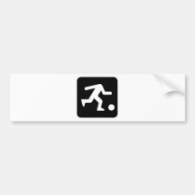 head_WHITE du football Adhésifs Pour Voiture