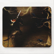 Headless horseman Halloween Mousepad