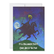 Headless Horseman in the Blue Light Personalized Invitation