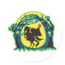 headless horseman round stickers