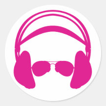 Headphone & Sunglasses Sticker