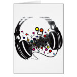 Headphones Greeting Card