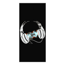 Headphones Custom Rack Card