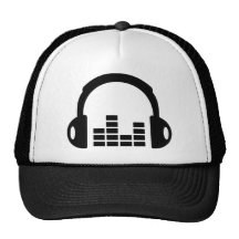 Headphones equalizer trucker hats