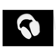 Headphones Greeting Card