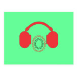 Headphones Groove Post Cards