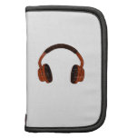 Headphones Grunge Faded Red Brown Graphic Planner