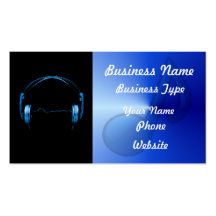 Headphones/Music Business Card Templates