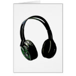 Headphones Pop Art Greeting Card