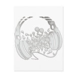 Headphones Post Cards