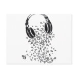Headphones Postcards