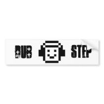 Headphones Smile Bumper Sticker