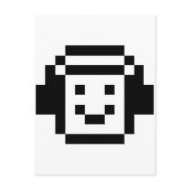 Headphones Smile Postcard