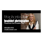 Headshot Photographer Promotional Business Card