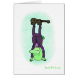 Headstand d'ukulélé carte
