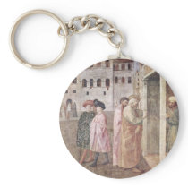 Healing A Lame Man By Peter And John, And Resurre Keychains