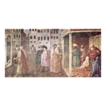 Healing A Lame Man By Peter And John, And Resurre Photo Card