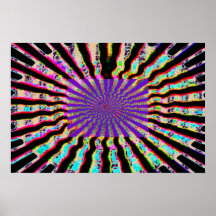 Healing Star -  Solar Plexes Purple Nuclues Print