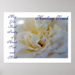 Healing Touch Art gift Purity Heart Soul Mind Rose posters