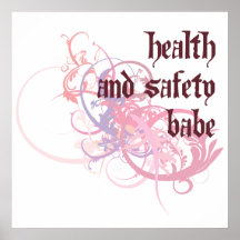 Health and Safety Babe Poster