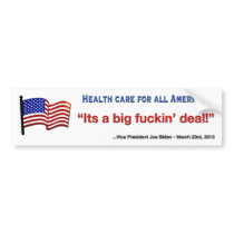 Health care For all Bumper Sticker