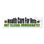 Health Care For Vets bumper stickers