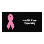 Health care hypocrisy photo cards
