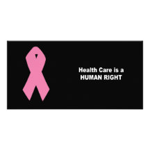 Health Care is a human right Photo Card Template