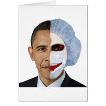 health care obama joker greeting cards