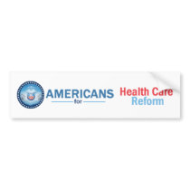 HEALTH CARE REFORM Bumper Sticker bumper stickers