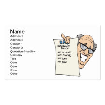 Health Insurance Business Card Template