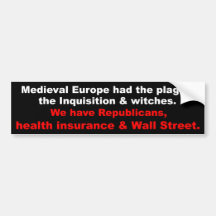 Health Insurance Reform Bumper Sticker