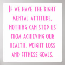 Health, Weight Loss and Fitness Goals Print