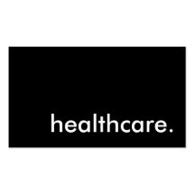 healthcare. business cards
