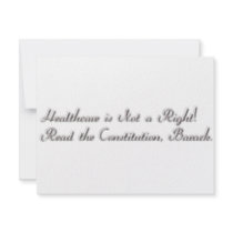 Healthcare not a Right Custom Invites