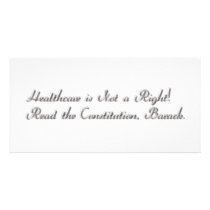 Healthcare not a Right Photo Card Template