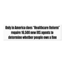 Healthcare Reform Requires 16,500 New IRS Agents Canvas Print